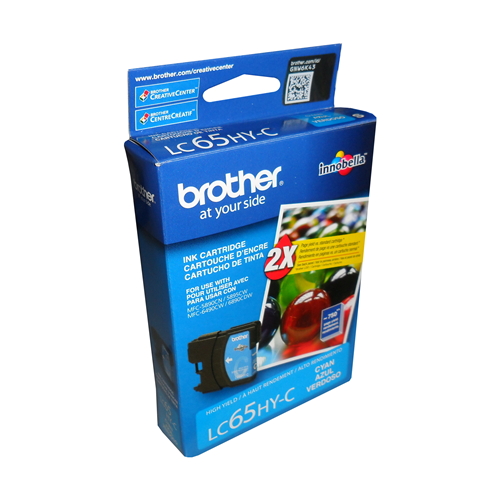 Brother LC65HYCS Innobella Cyan Ink Cartridge, High Yield Brother