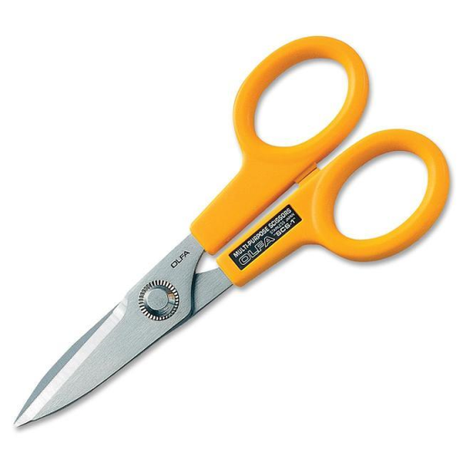 OLFA SCS-1 5" Serrated-Edge Stainless Steel Scissors