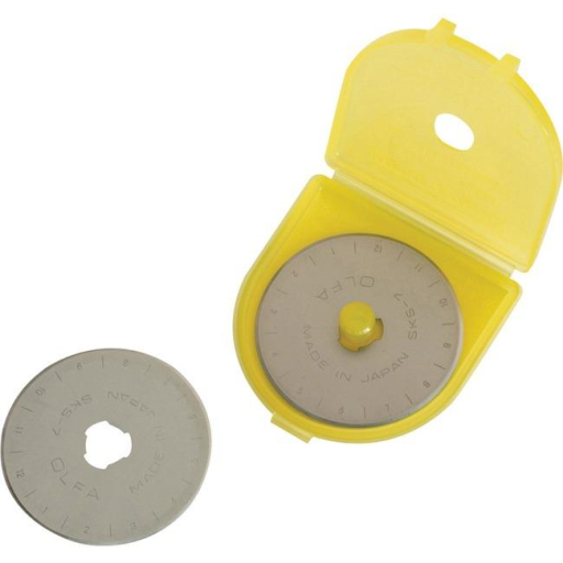 OLFA 45mm RB45-2 Tungsten Steel Rotary Blade, 2pk