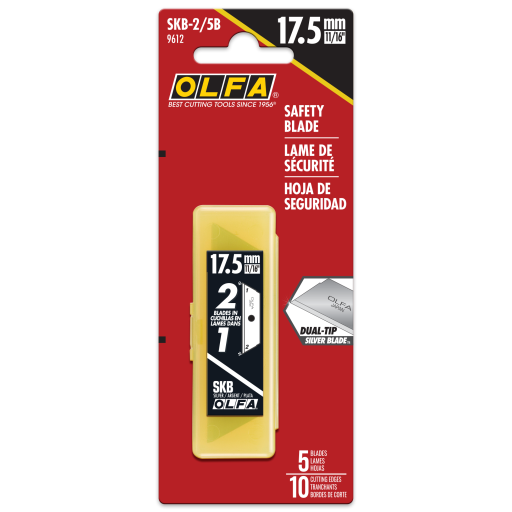 SKB-2/5B Dual-Edge Safety Blades, 5pk