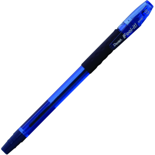 Feel-It! Capped Ballpoint Pen, (0.7mm), Blue Ink
