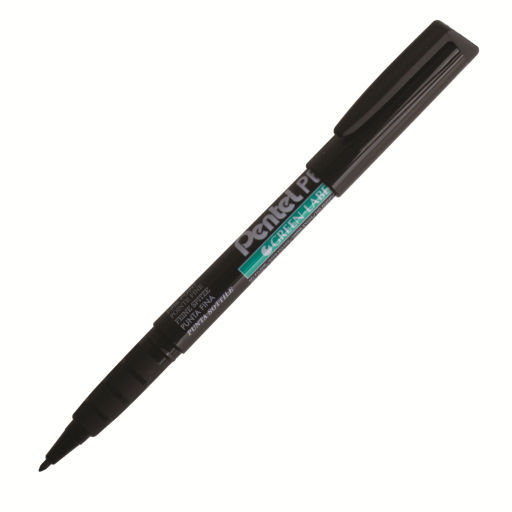 Green Label Permanent Marker (2.0mm), Bullet Tip, Black Ink