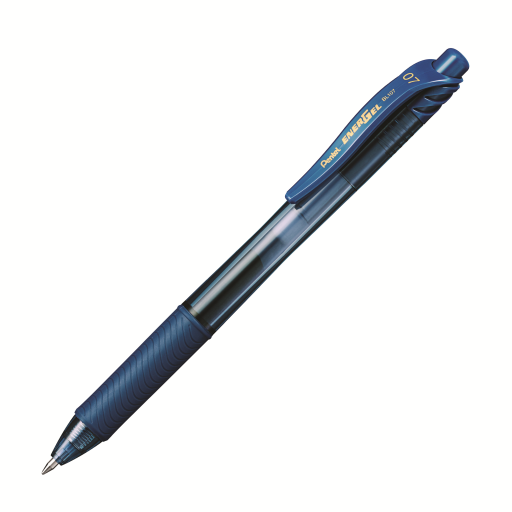 EnerGel-X Retractable Gel Roller, (0.7mm) Metal Tip, Navy Blue Ink