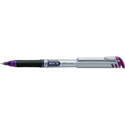 EnerGel Liquid Gel Pen, (0.7mm) Metal Tip, Capped, Violet Ink
