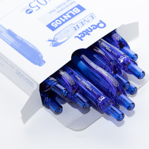 EnerGel-X Retractable Gel Roller, (0.5mm) Needle Tip, Blue Ink