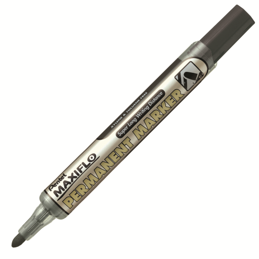 Maxiflo Permanent Marker (4.5mm), Bullet Tip, Black Ink