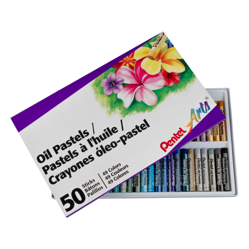 Pentel Arts Oil Pastels - 50 Colour Set