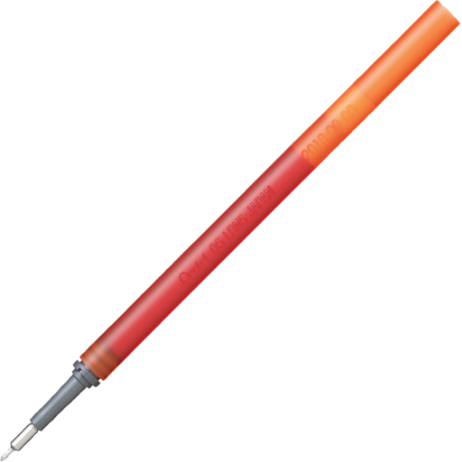 Refill Ink - For EnerGel Infree Gel Pen, (0.5mm) Fine Point Needle Tip, Orange Ink
