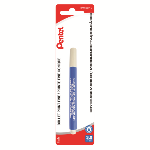 Pentel Dry Erase Marker (3.0mm) 1PC Pack, Blue Ink