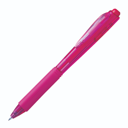 Wow! Retractable Ballpoint Pen, (1.0mm), Pink Ink