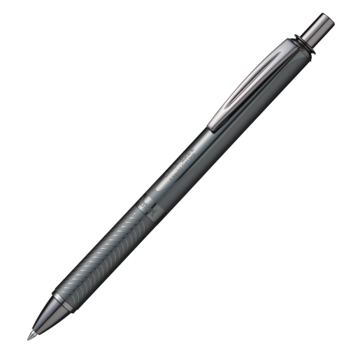 EnerGel Alloy Retractable Premium Liquid Gel Pen, (0.7mm) Brown Barrel, Black Ink