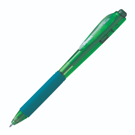 Wow! Retractable Ballpoint Pen, (1.0mm), Green Ink