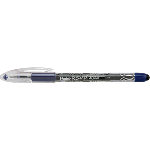 R.S.V.P. Stylus Ballpoint Pen, (0.7mm), Blue Ink, 2PC Pack