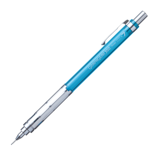 GraphGear 300 Mechancial Drafting Pencil (0.7mm), Sky Blue Accents