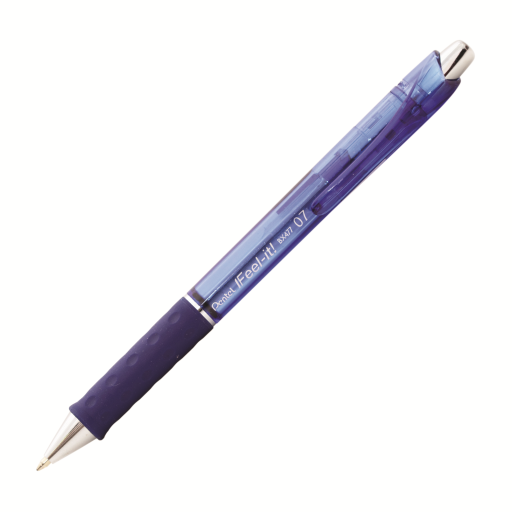 Feel-It! Retractable Ballpoint Pen, (0.7mm), Blue Ink