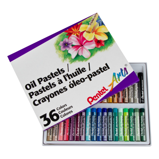 Pentel Arts Oil Pastels - 36 Colour Set
