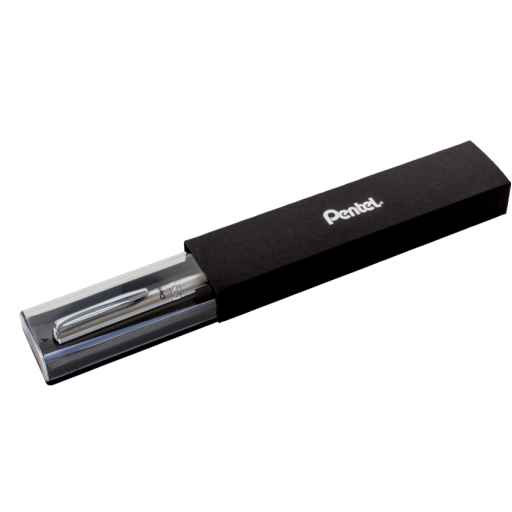 Sterling (0.7mm) Silver Barrel, Black Ink, 1PC with Gift Case