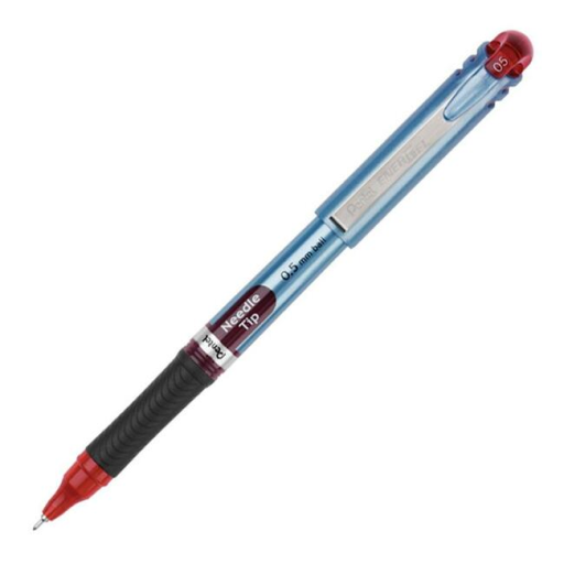EnerGel Liquid Gel Pen, (0.5mm) Needle Tip, Red Ink