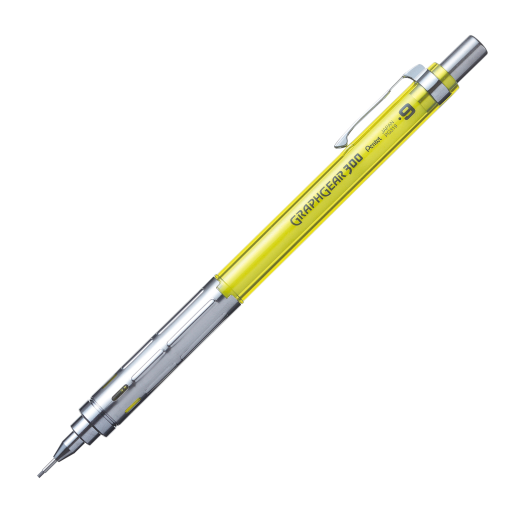 GraphGear 300 Mechancial Drafting Pencil (0.9mm), Yellow Accents