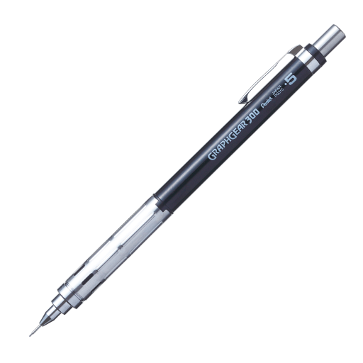 GraphGear 300 Mechancial Drafting Pencil (0.5mm), Black Accents