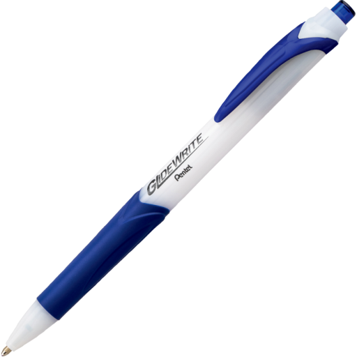 GlideWrite Ballpoint Pen with TechnIFlo Ink, (1.0mm) Bold Point, Blue Ink
