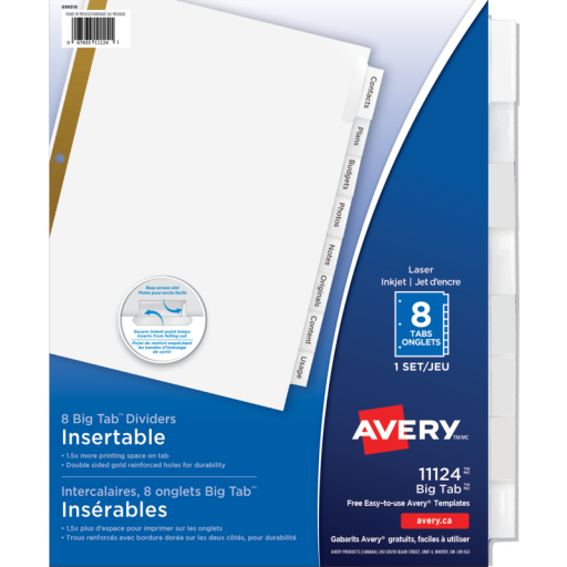 Avery 11124 Dividers