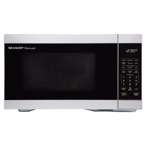 SHARP SMC1162KSC Carousel? Countertop Microwave Oven 1.1 cu. ft. 900W Stainless Steel