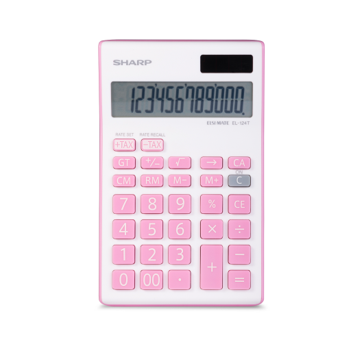 SHARP EL124TPK Twin Power 12-digit Display