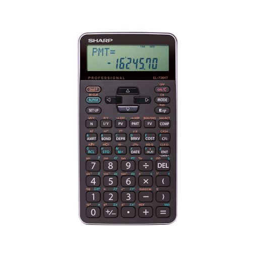 SHARP EL738XT 10-Digit Financial Calculator