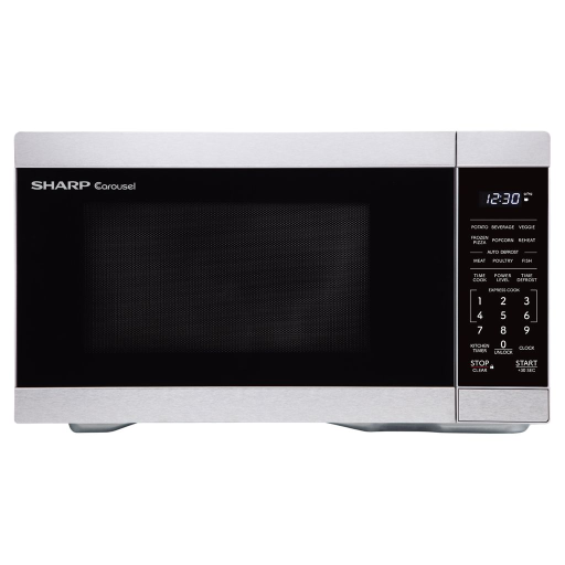 SHARP SMC0962KSC Carousel? Countertop Microwave Oven 0.9 cu. ft. 900W Stainless Steel