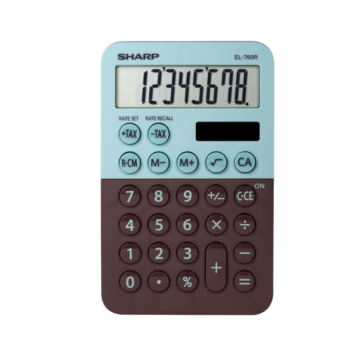 SHARP EL760RMT Twin Power XL 8-digit Display