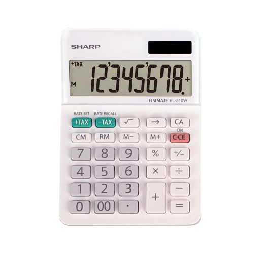 Sharp EL310W 8-digit Mini-desktop Calculator