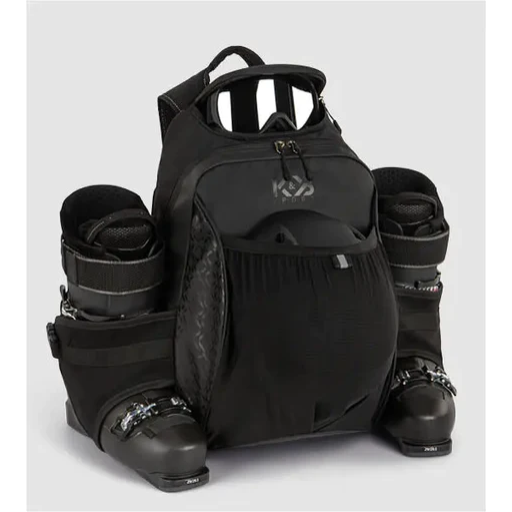 K&B Sport - Ski Boot Backpack - Slick - Coated Black