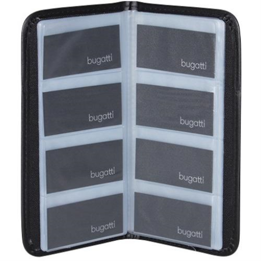 Bugatti Business Card Case Polyester & Synthetic Leather