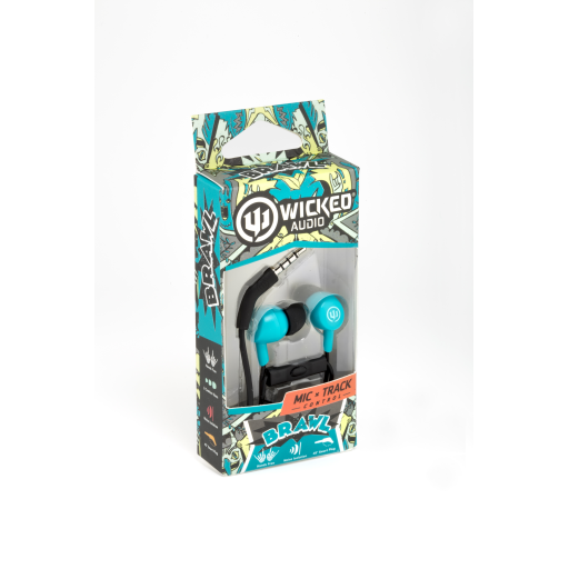 Brawl with Mic Earbud, Real Teal