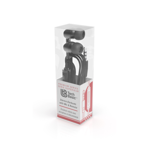 Bulk Earbuds w/ Mic, Premium