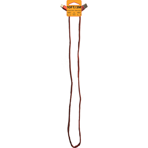 Dangle 10ft Braided C-Type to C-Type Cable