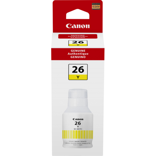 GI-26 Yellow Ink Bottle SKU 4423C001