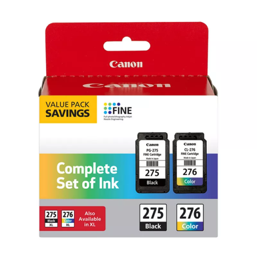PG-275/CL-276 Black and Colour Ink Value Pack