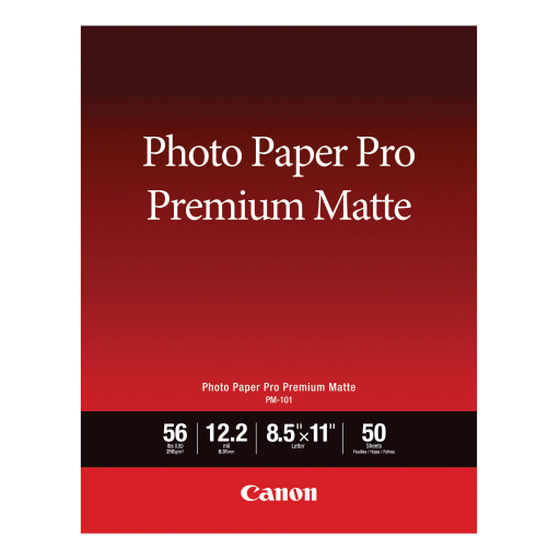 PM-101 8.5" x 11" Photo Paper Pro Premium Matte (50 sheets/pkg)