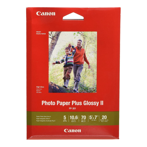 PP-301 5" x 7" Photo Paper Plus Glossy (20 sheets/pkg)