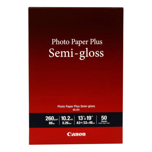 SG-201 13" x 19" (A3 ) Photo Paper Plus Semi-Gloss (50 sheets/pkg)