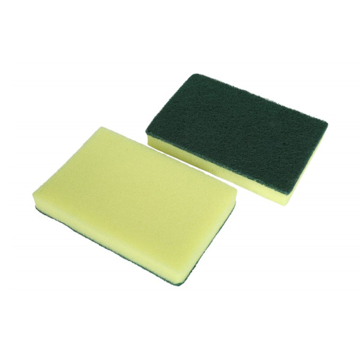 6"x4' Green/Yellow H.D. Foam Scrub Sponge