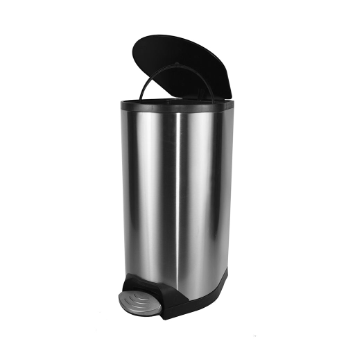 10L Step On Container Stainless Steel with Soft Close Lid