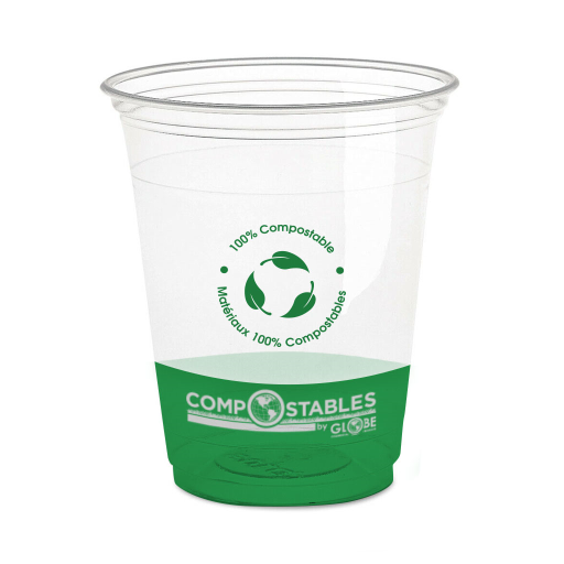 Clear PLA Cold Cups - 16 Oz, Pack of 50