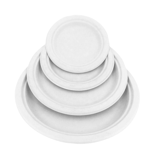 Compostable Round Plate - White / 10" (pack of 50)