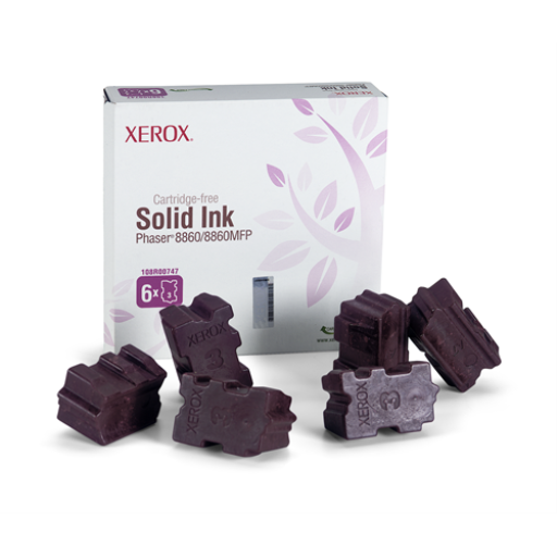 108R00747 Genuine Xerox Solid Ink Magenta, Phaser 8860/8860MFP (6 Sticks)