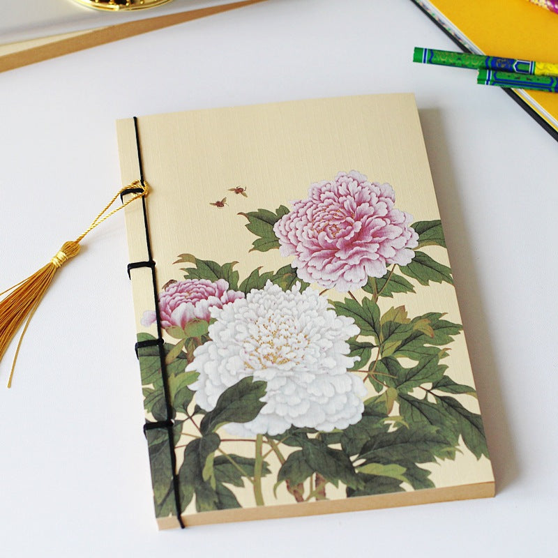Chinese Style Retro Famous Painting Thread-bound Tassel Notebooks Toner Ink Canada