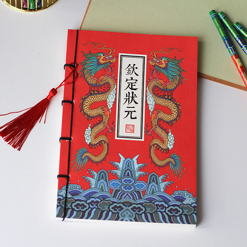 Chinese Style Retro Famous Painting Thread-bound Tassel Notebooks Toner Ink Canada
