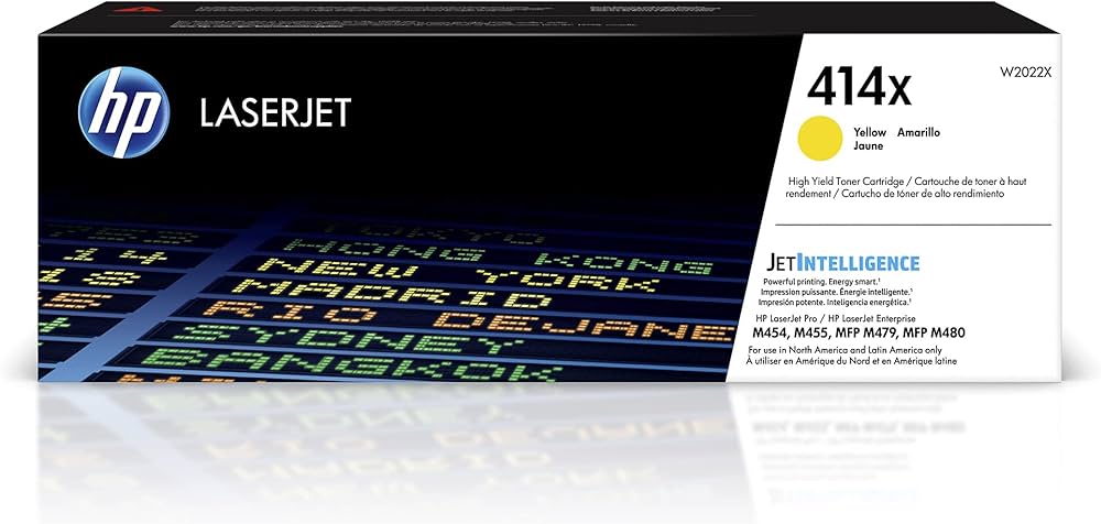HP Original (OEM) 414X (W2022X) Yellow Toner Cartridge
